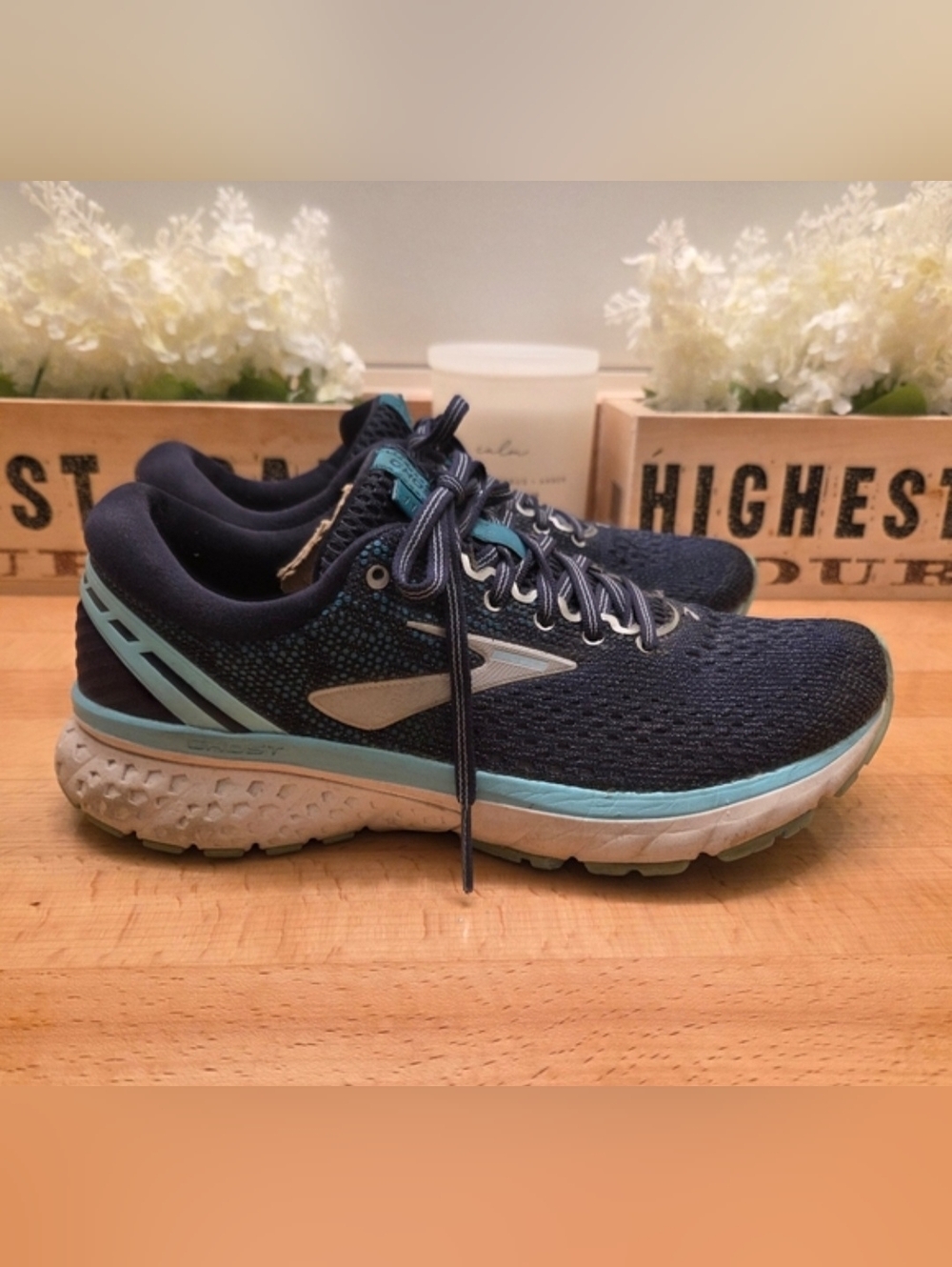Brooks Ghost 11 Women's Running Shoes Navy, Grey, Blue Size 9